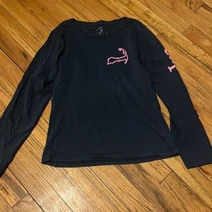 Navy and pink long sleeve